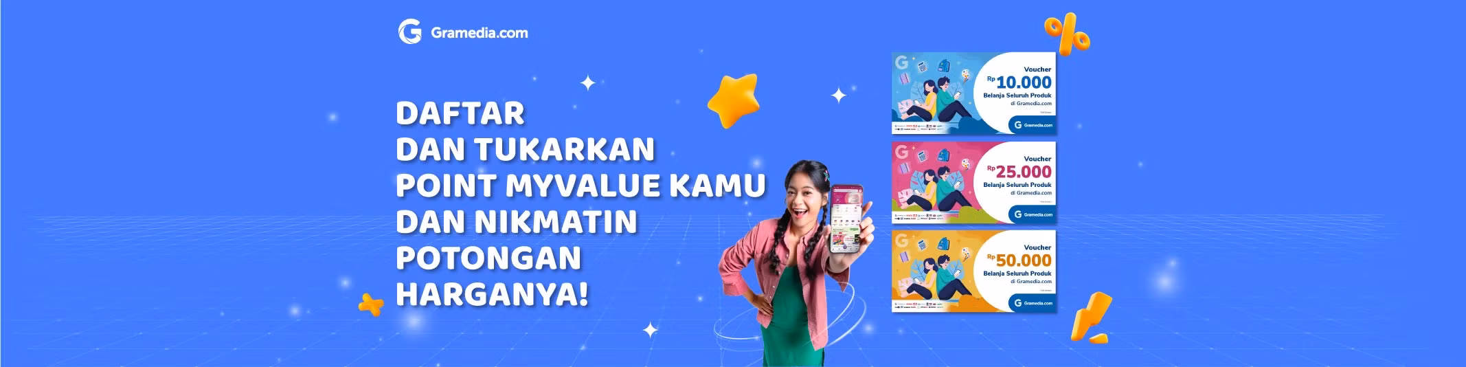 Tukar Point MyValue ke Voucher Belanja Gramedia.com