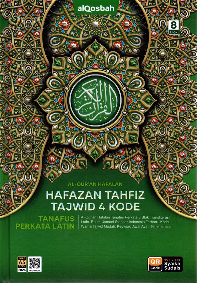 Alquran Qosbah Hafazan 8 Tahfiz Tanafus Perkata Latin 4 Kode A5