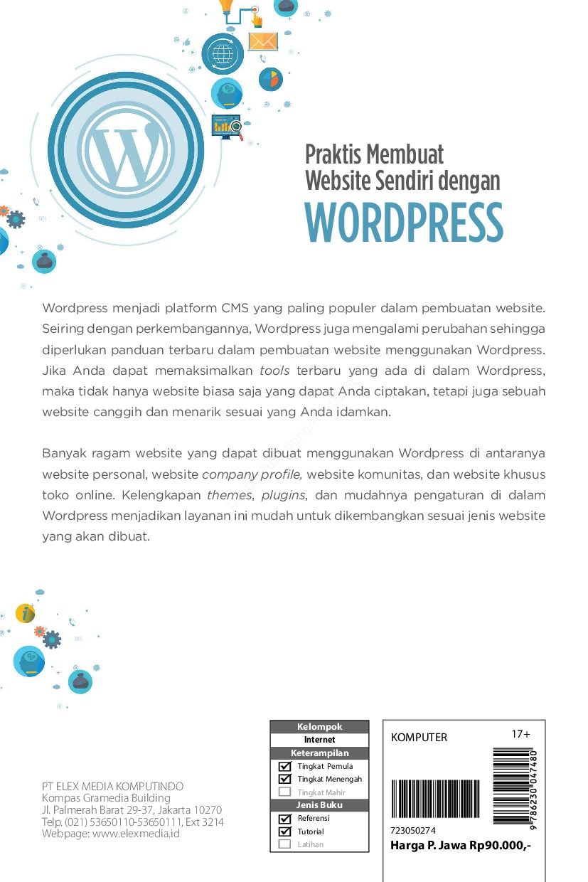 Jual Buku Praktis Membuat Website Sendiri dengan Wordpress Karya