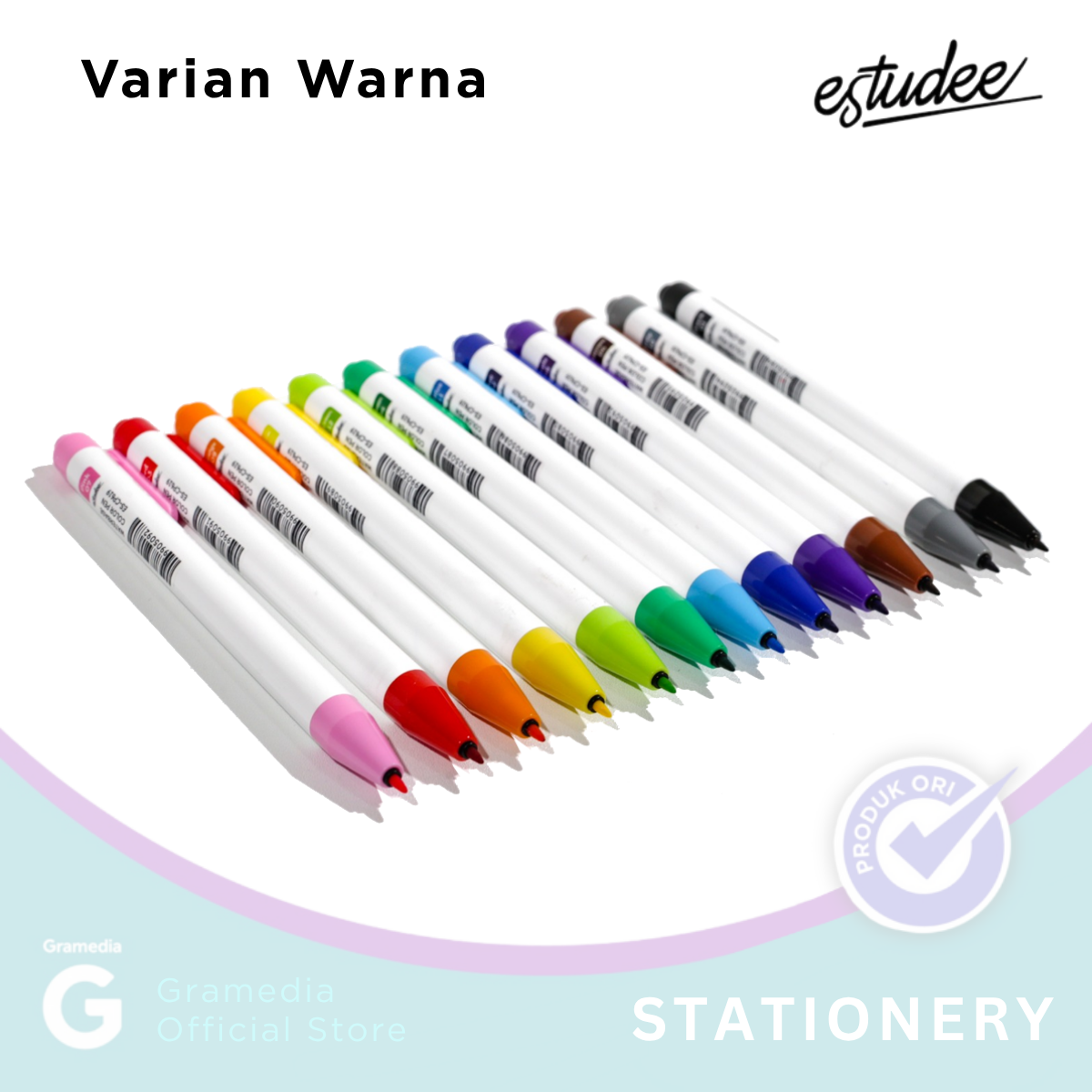 Jual Color Pen Estudee Kurikku Light Green 12 Es-Cp619 | Toko Buku ...