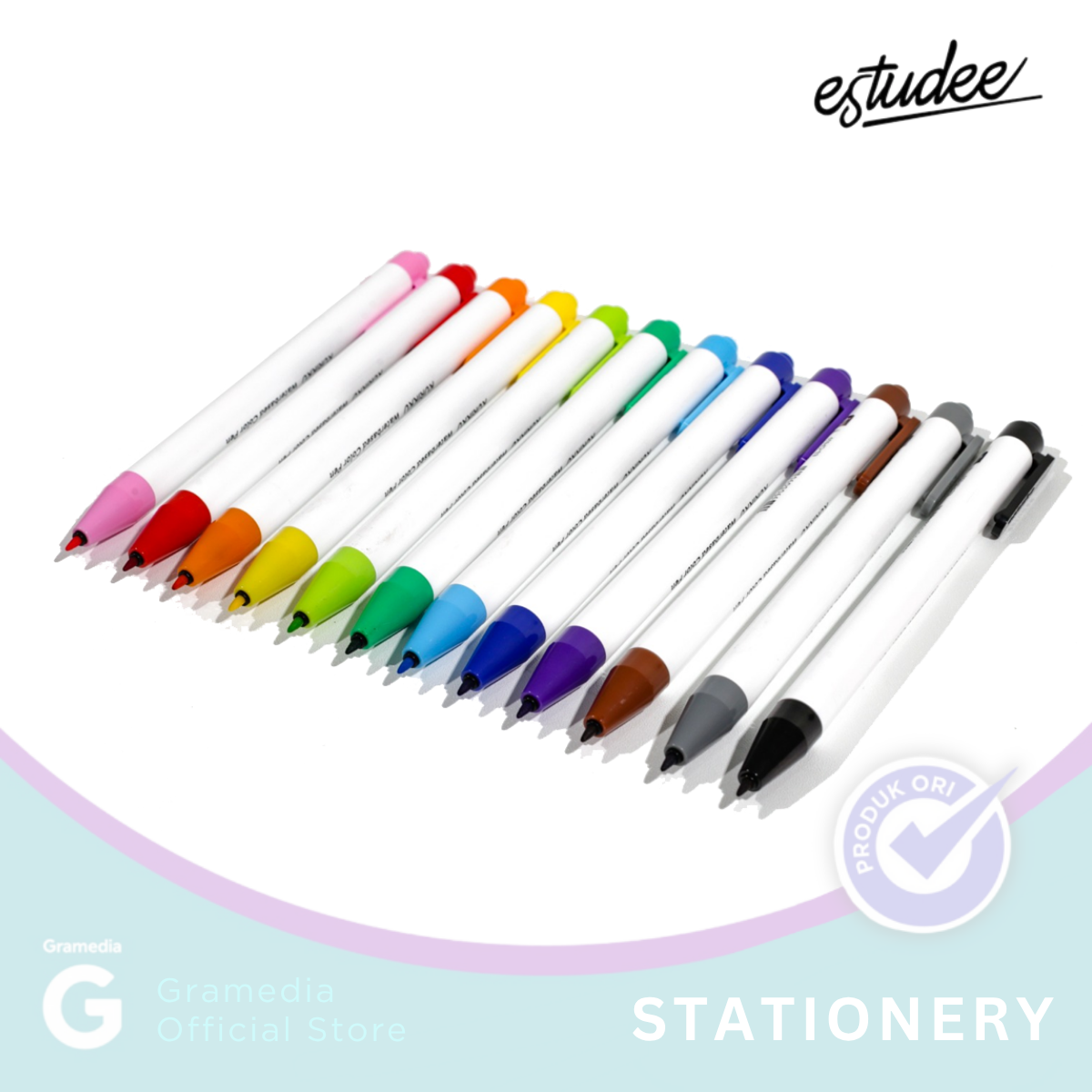 Jual Color Pen Estudee Kurikku Light Green 12 Es-Cp619 | Toko Buku ...