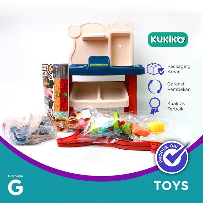 Jual Kukiko Home Supermarket Cart Set 668-83 | Toko Buku Online ...