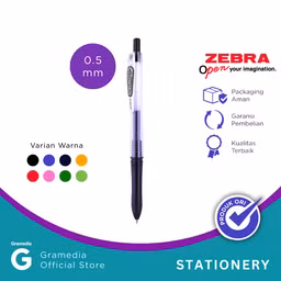Pulpen Gel Zebra Kokoro 0.5 Black