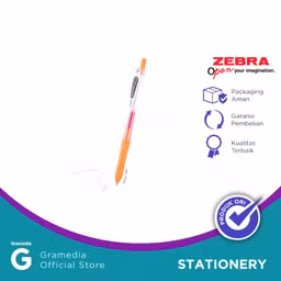 Pulpen Zebra Kokoro Gel Pen 0.5mm Warna Orange