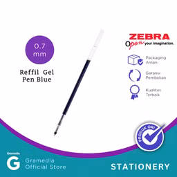 Zebra Sarasa - Isi Pulpen JF 0.7 Warna Biru