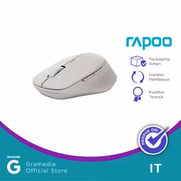 Rapoo M300 Silent Wireless Mouse - Light Grey