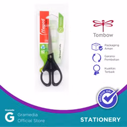 Gunting Maped Essential 17 cm Blister Warna Hijau