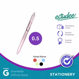 Gelpen Estudee Sora 0.5mm Black Ink Pink Barrel