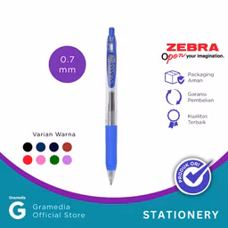 Pulpen Zebra Sarasa Clip 0.7 Blue