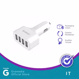 Orico 4 Port USB Smart Car Charger/UCH-4U-WH