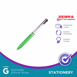 Pulpen Zebra Multifunction Ballpen 4 Pen In 1 Blue Barrel