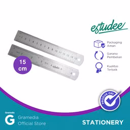 Penggaris Aluminium Estudee 15Cm