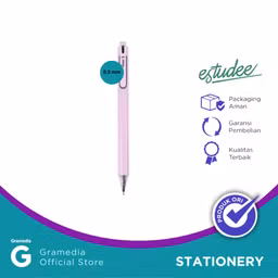 Pulpen Gel Estudee Heion 0.5 Ink Black - Pink Egp283