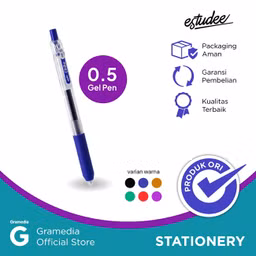 Pulpen Gel Estudee Chiiku Gelpen 0.5 Blue Egp-26