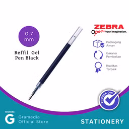 Refill Zebra Sarasa Pulpen Med 0.7 Warna Hitam
