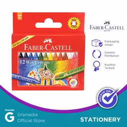 Crayon Faber Castell Wax Crayon Regular 12 Warna
