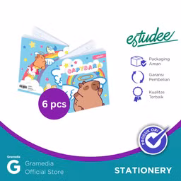 Buku Tulis Estudee K Kwarto 38 Capybara Isi 6