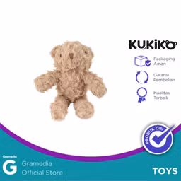 Kukiko Keychain Plush Puffy Bear Brown Yx24449