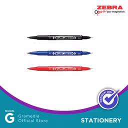 Spidol Zebra Mckee Extra Fine Warna Biru