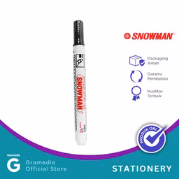 Snowman - Spidol Whiteboard ABG -12 warna hitam