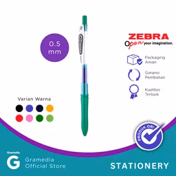 Pulpen Zebra Kokoro Gel Pen 0.5mm Warna Green