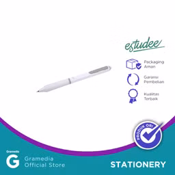 Estudee Pop Gelpen 0.5 Ink Black – White (EGP412)