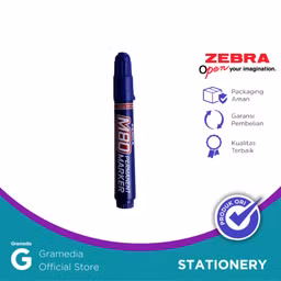 Zebra M-80 Spidol Permanen Warna Biru