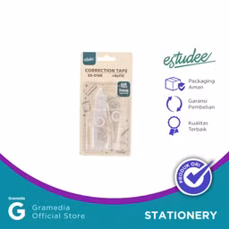 Estudee Correction Tape Set+Refill Transp White ES-016R