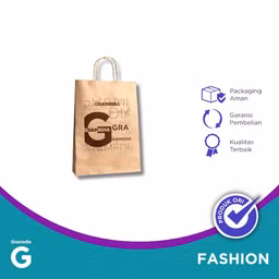 Gramedia Paper Bag Kraft Twisted M